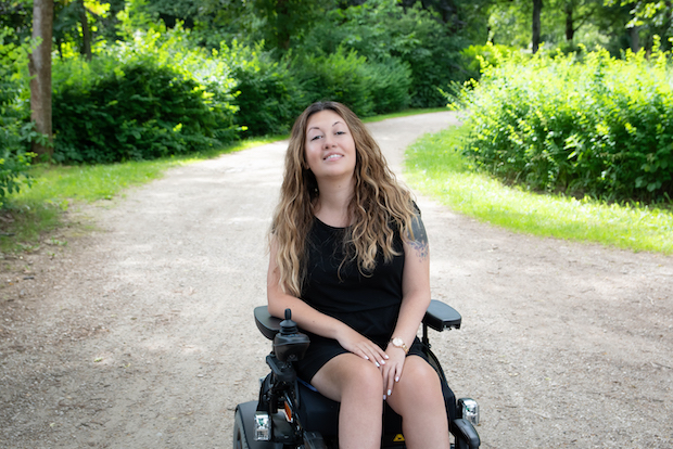 Laura Gentile ist Unternehmerin aus Klagenfurt und sitzt im Rollstuhl.